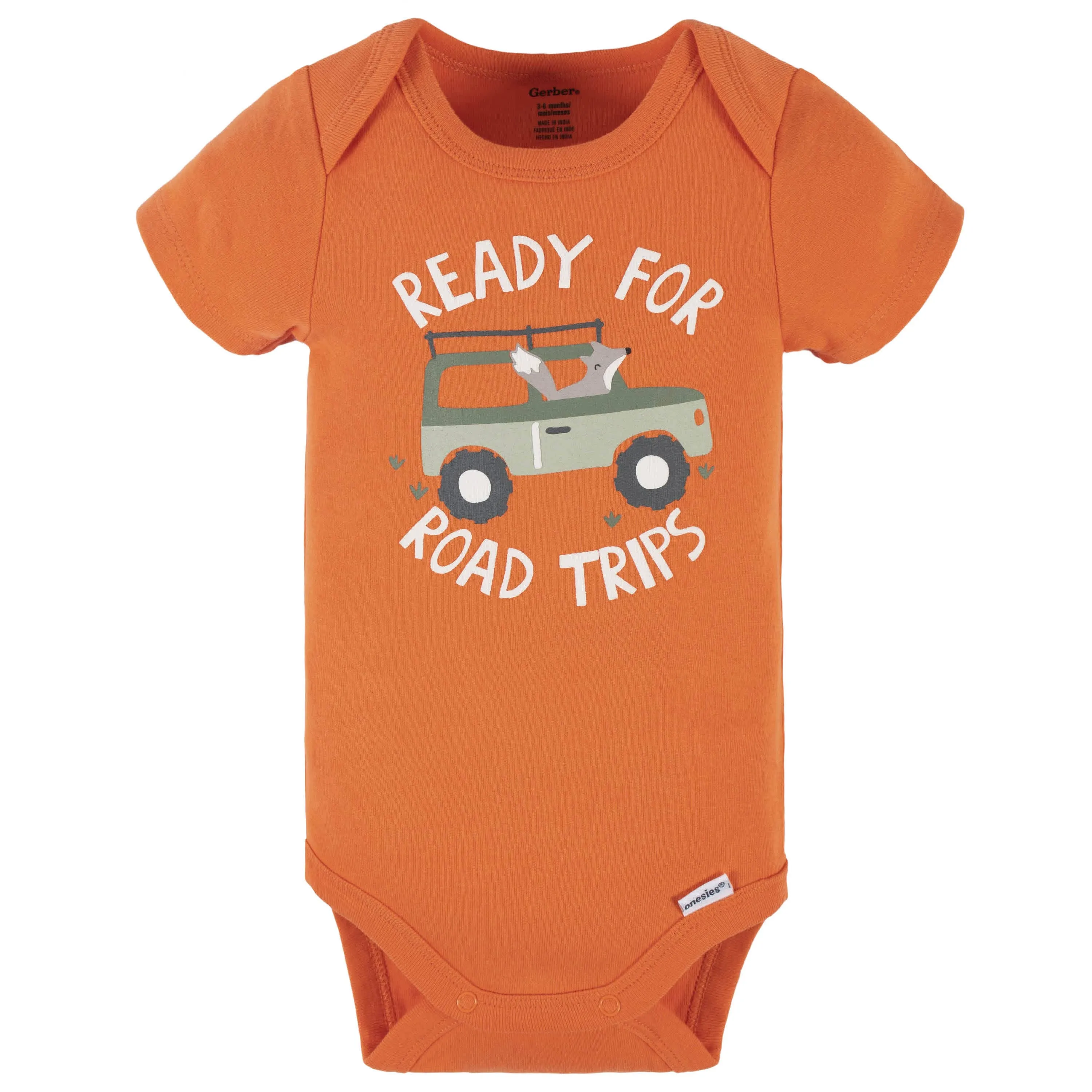 4-Piece Baby Boys Camping Fun Onesies Bodysuit, Tee, Shorts & Pant Set