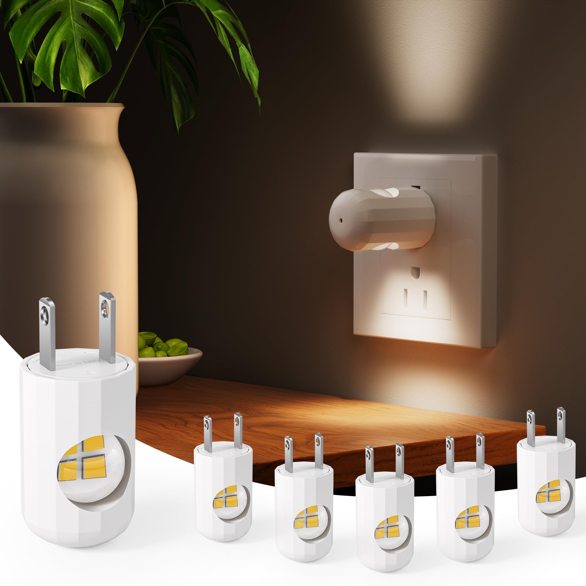🔥On Sale🔥LED Night Light - Plug-in Wall Outlet Light with Sensor Dusk to Dawn