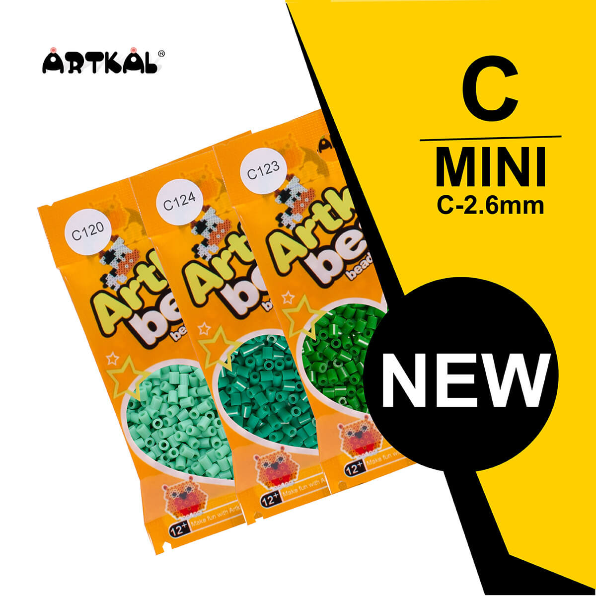 71 Color Set C-2.6mm Artkal Mini beads (CB1000-N)