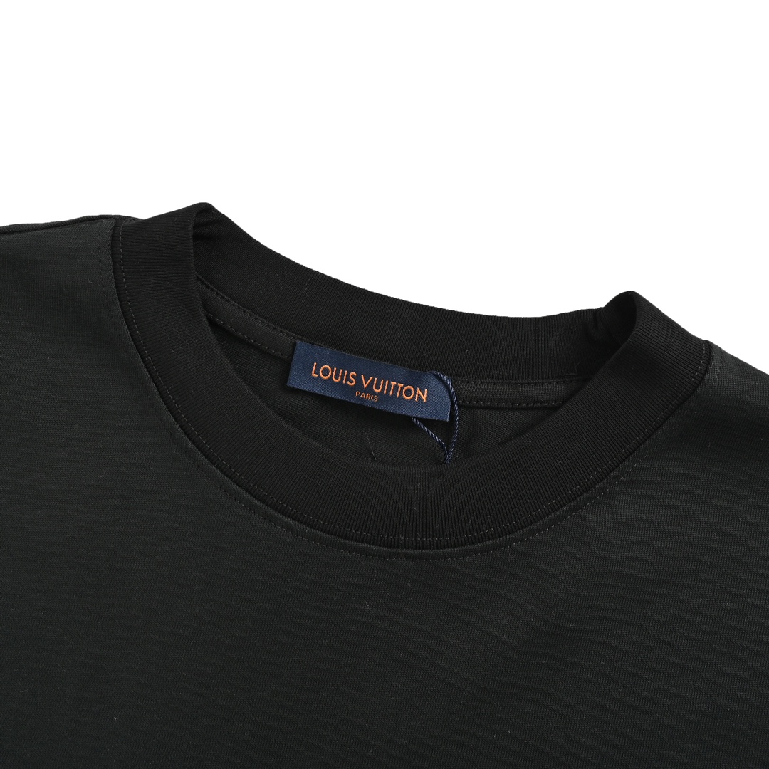Louis Vuitton 24ss rainbow logo 3D foam print short sleeves