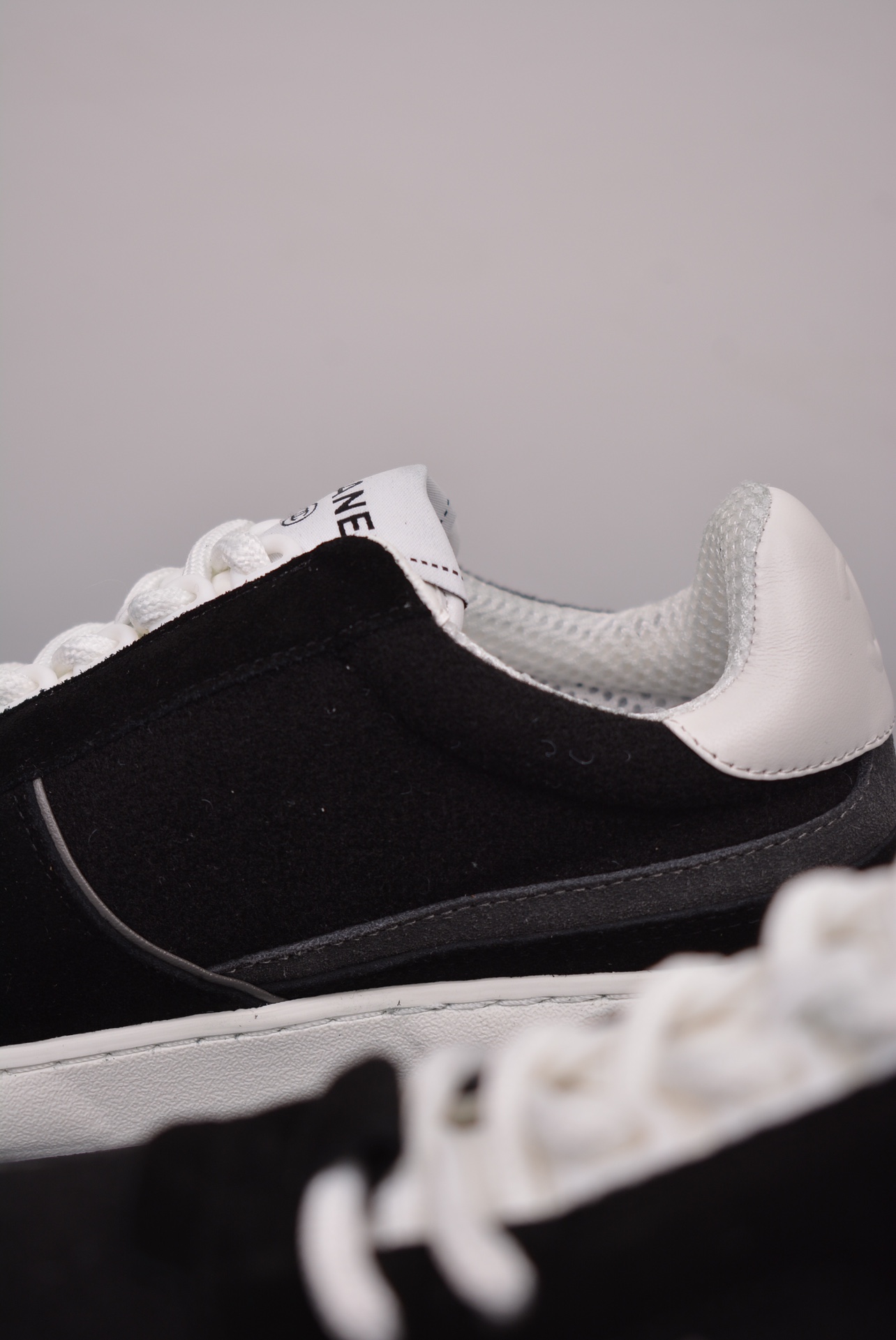 Chanel 2024 CC Logo Sneaker Black and White