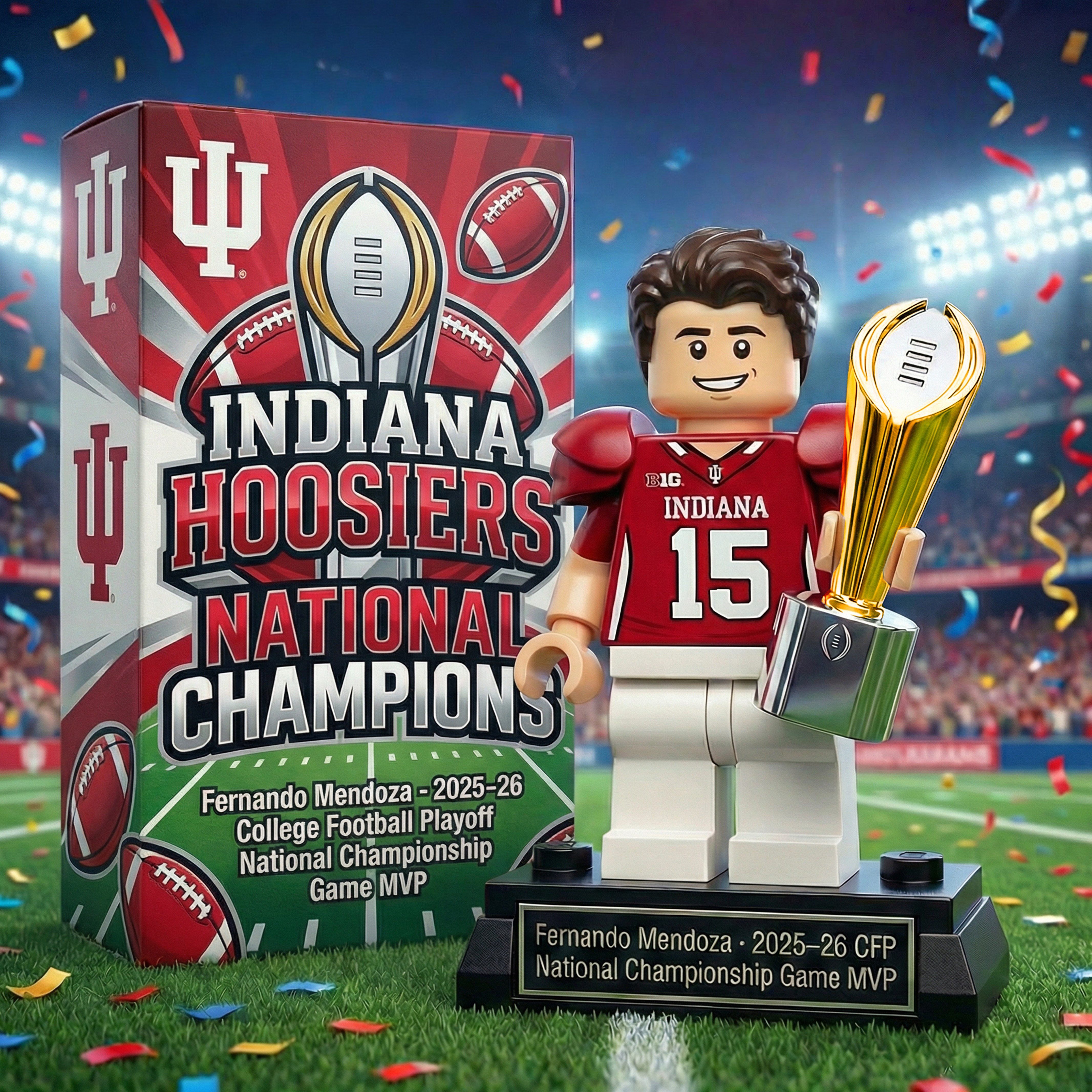 🏆Indiana Hoosiers National Champions MVP Figurine
