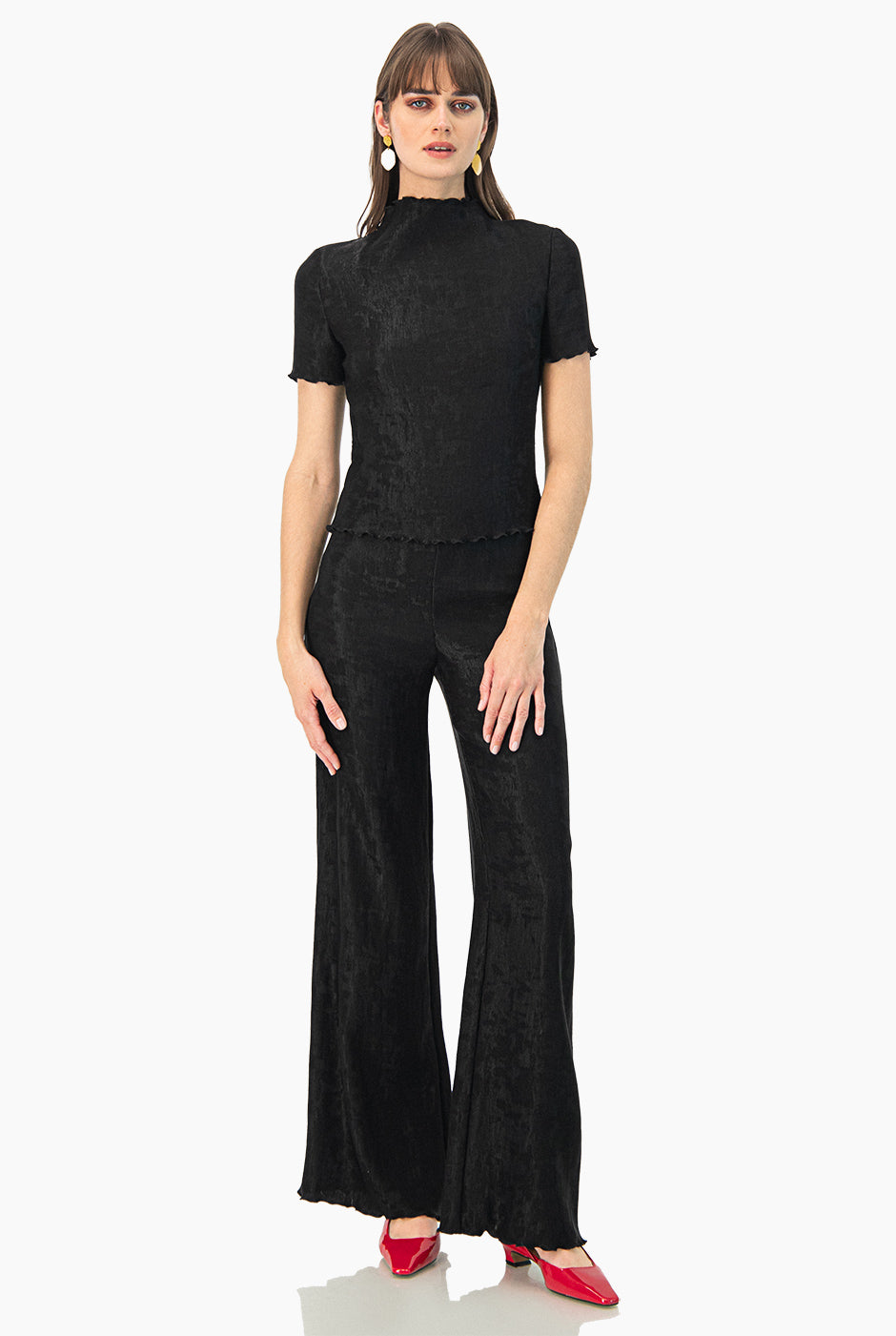 Blusa recta en color negro