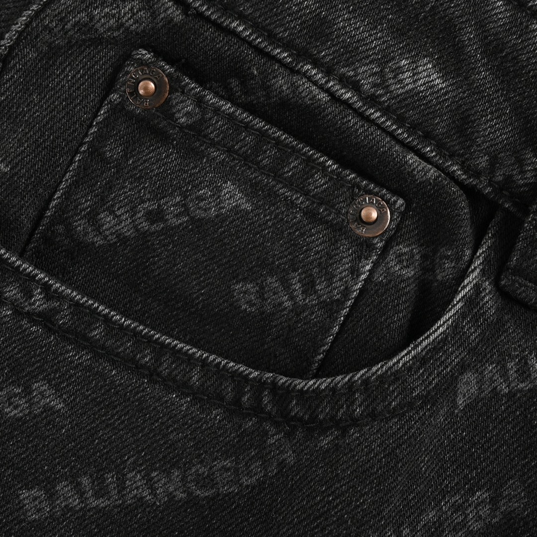 Balenciaga 24ss all over printed jeans