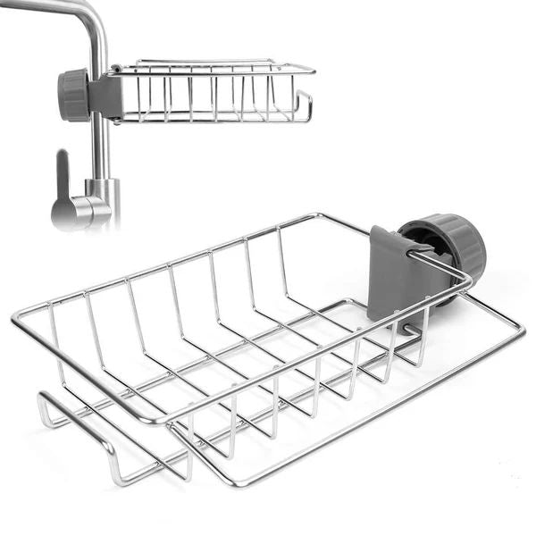 💥50% OFF--Last Day Sale--👩‍🍳Stainless Steel Faucet Rack-A Perfect Storage Accessory for Your Kitchen--BUY 3 GET 3 FREE & FREE SHIPPING