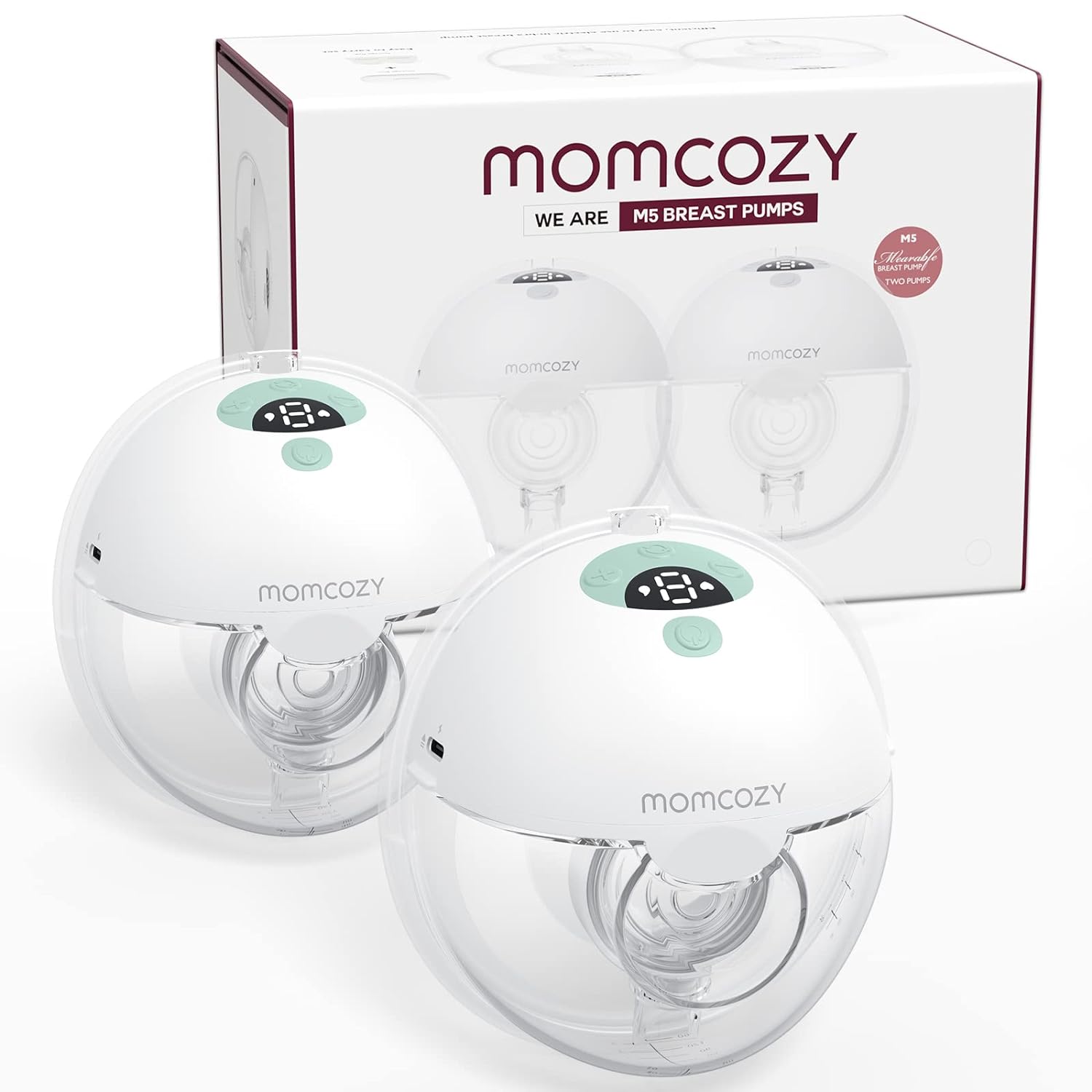 Momcozy Double-Sealed Flange Pump Portable Pump 2Pcs