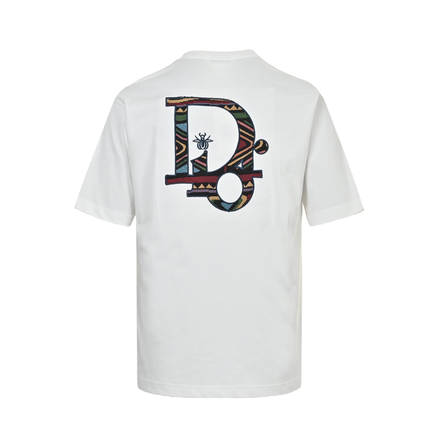 Dior 25ss flower embroidered letter short sleeve