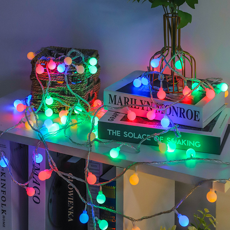 LED frosted small ball light string bulb decorative light small white ball