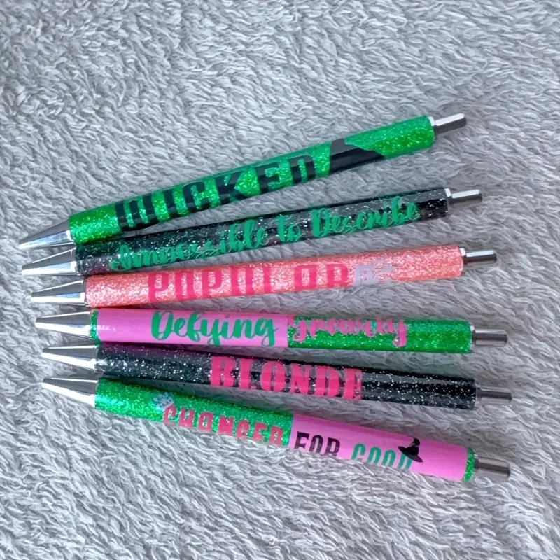 6pcs Wizard of Oz Magic Style Theme Glitter Pens