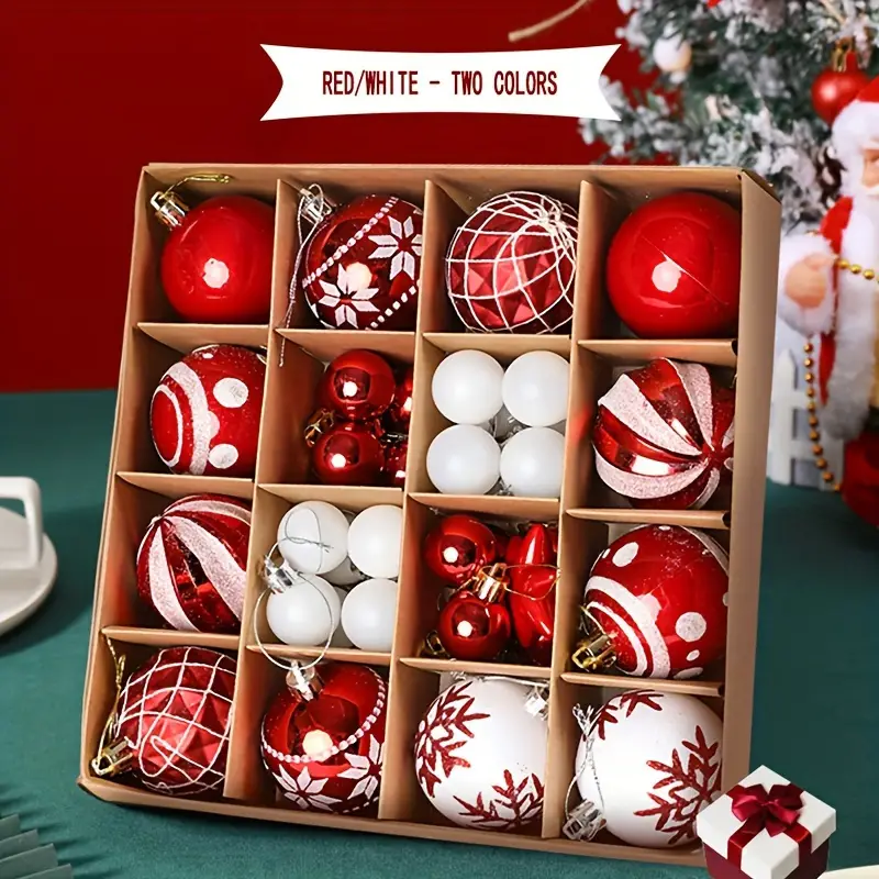 🌲🌲(40-44)Piece Deluxe Shatterproof Christmas Ball Ornaments Set