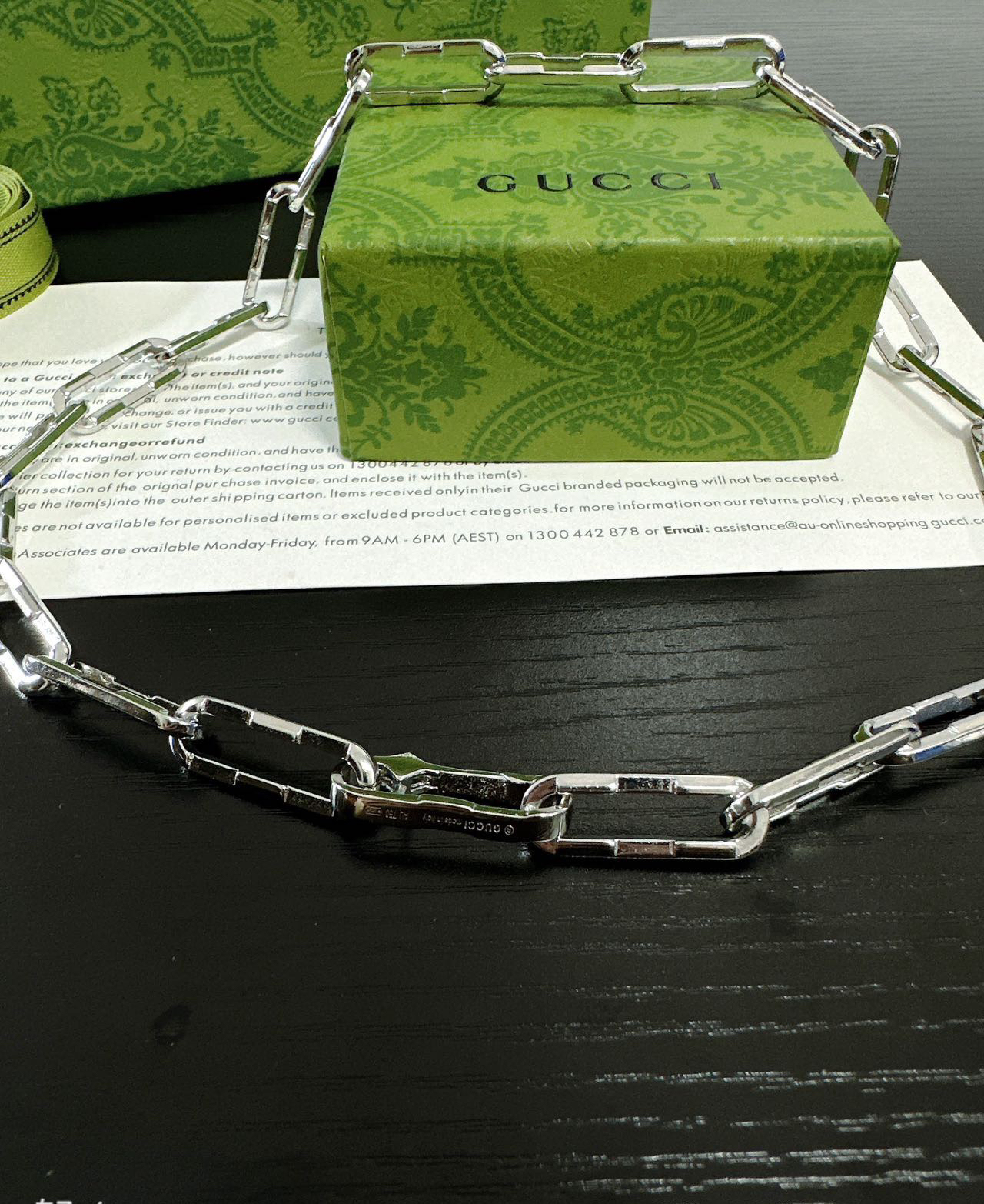 Gucci Safety Pin Necklace
