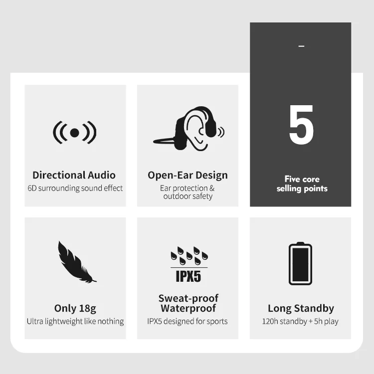 (🔥Hot Sale Now-SAVE 50% OFF)-Bone Conduction Headphones