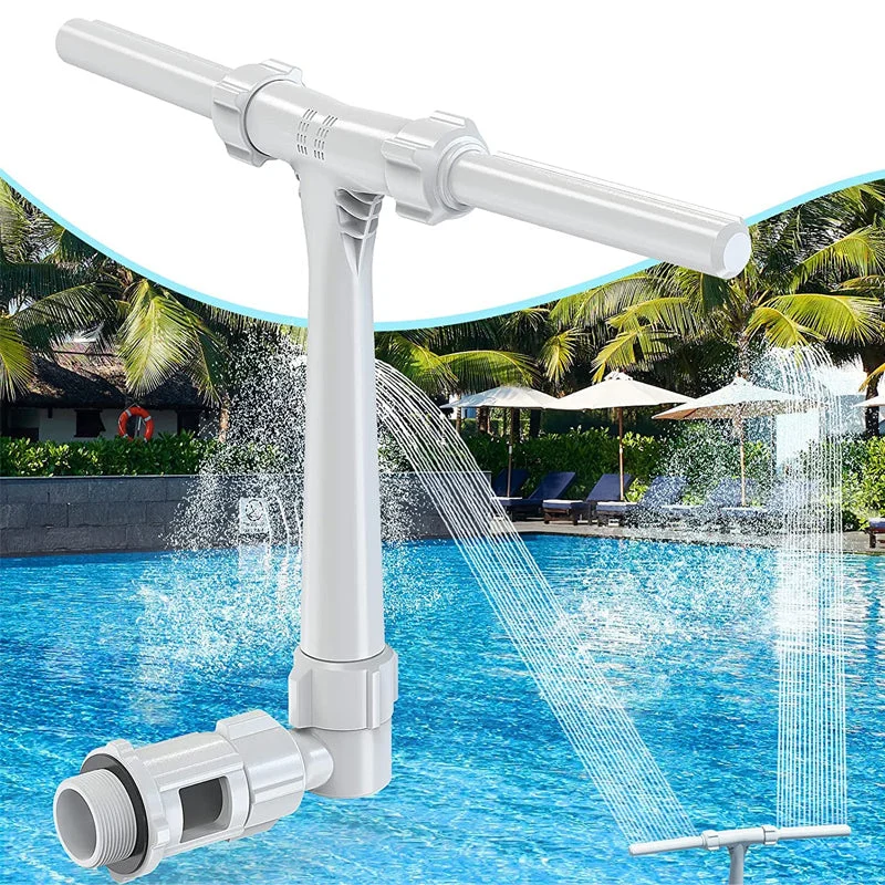 🔥Last Day Promotion-SAVE 50% OFF🔥Adjustable Pool Fountain Sprayer With Adapter🔥For Inground & Hard-Sided Aboveground Swimming Pools - Easy Attach to Return Fitting