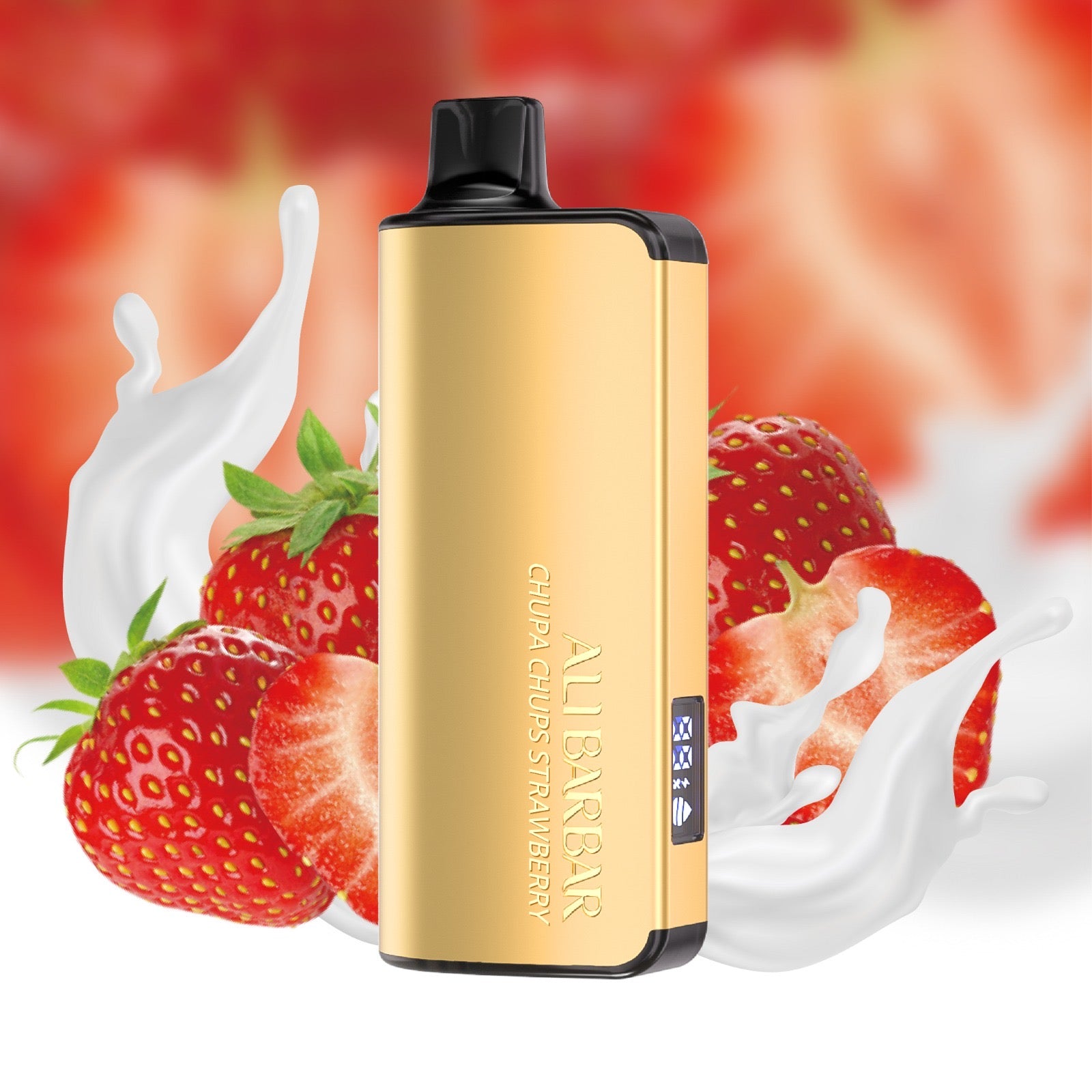 ALIBARBAR INGOT CHUPA CHUPS STRAWBERRY 9000 PUFFS