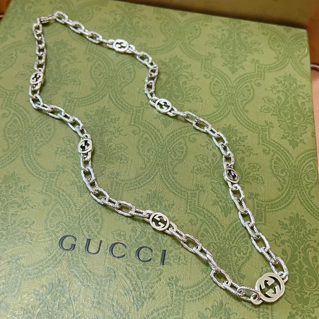 Gucci Anger Forest GG chain necklace