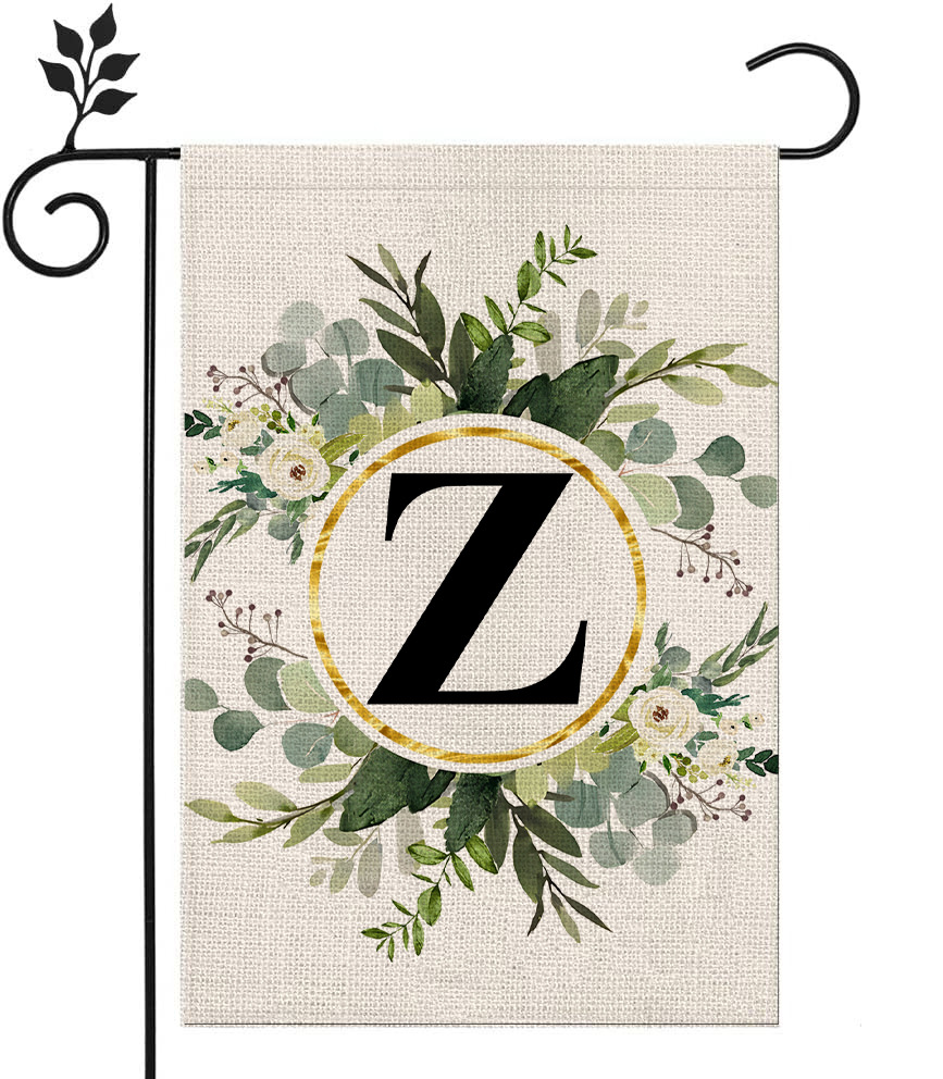 🔥Last Day Promotion-[SAVE 50% OFF]--Monogram Initial Letter Garden Flag-Family Last Name--BUY 3 GET 15% OFF & FREE SHIPPING
