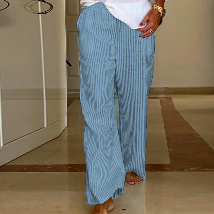 Casual Stripe Printed Comfy Loosen Pants
