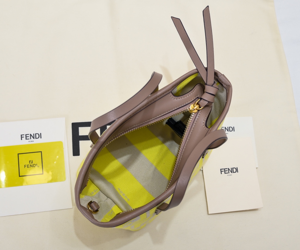 FENDI Monogram Roll Mini Vegetable Basket 7723