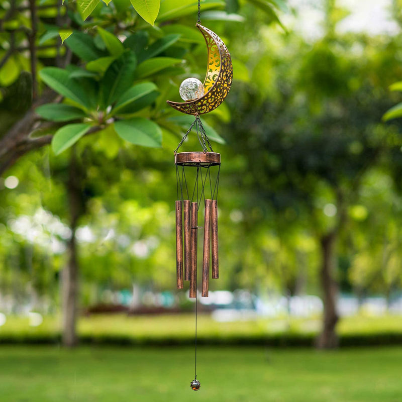 Solar Garden Decoration, Wind Chime Lamp, Moon, Star, Sun, Ornament