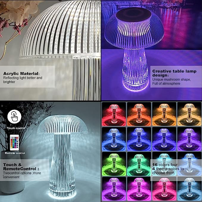 (🔥Last Day Promotion-SAVE 50% OFF)✨Touching Control Mushroom Lamp-BUY 2 GET 5% OFF & FREE SHIPPING!