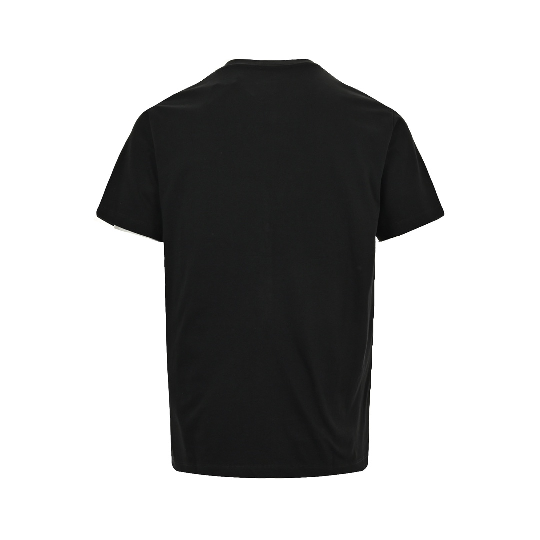 Loewe 24ss panda embroidered letter short sleeve