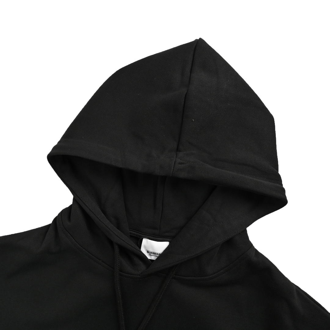 Burberry 24Fw hooded sweatshirt with horse patch on the back