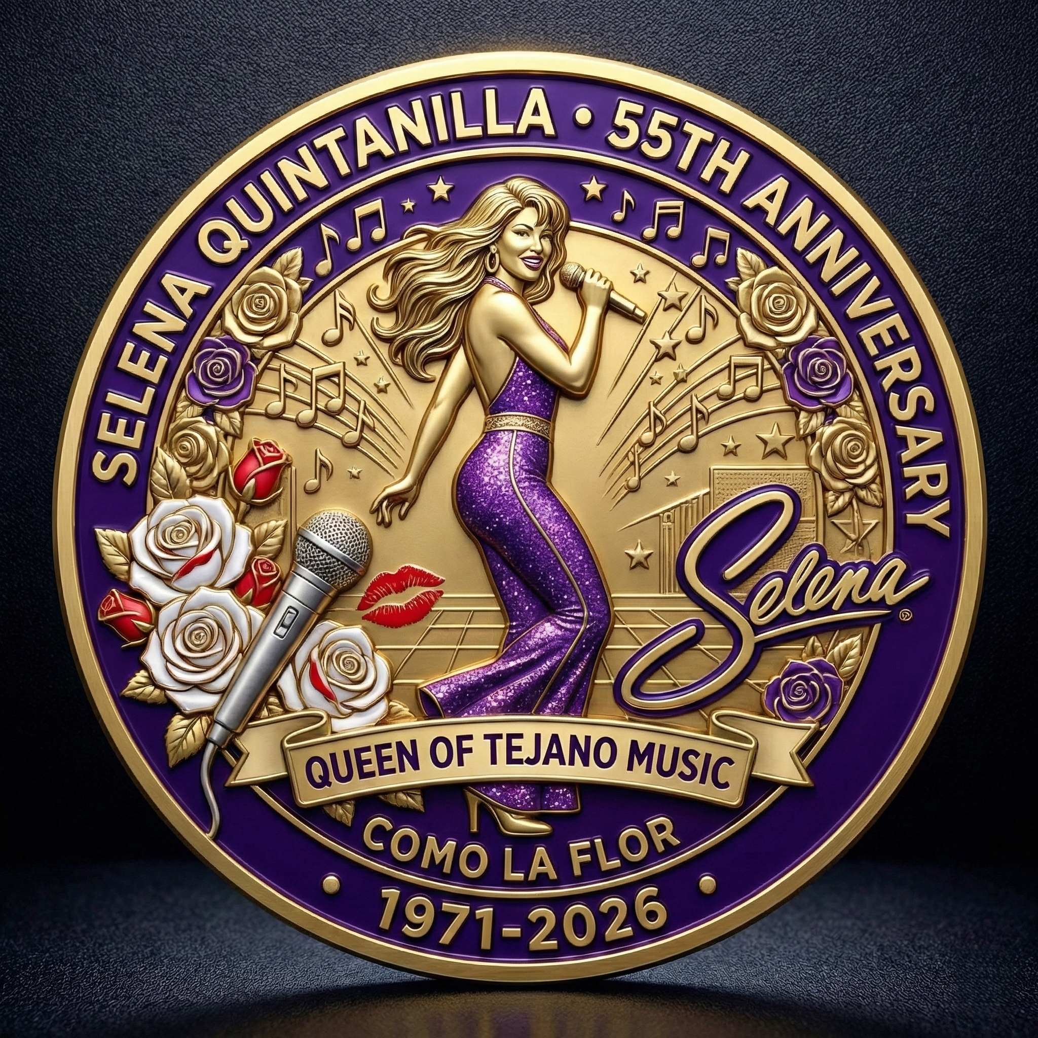 Selena Quintanilla 55th Anniversary Commemorative Coin