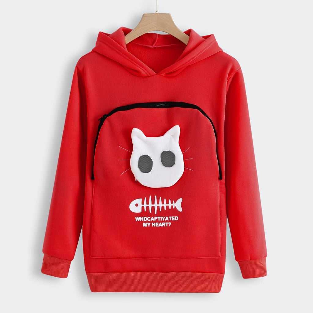 🎄Christmas Special Sale-[SAVE 50% OFF]--Cat Lovers Hoodie Cuddle Pouch--BUY 2 GET 10% OFF & FREE SHIPPING