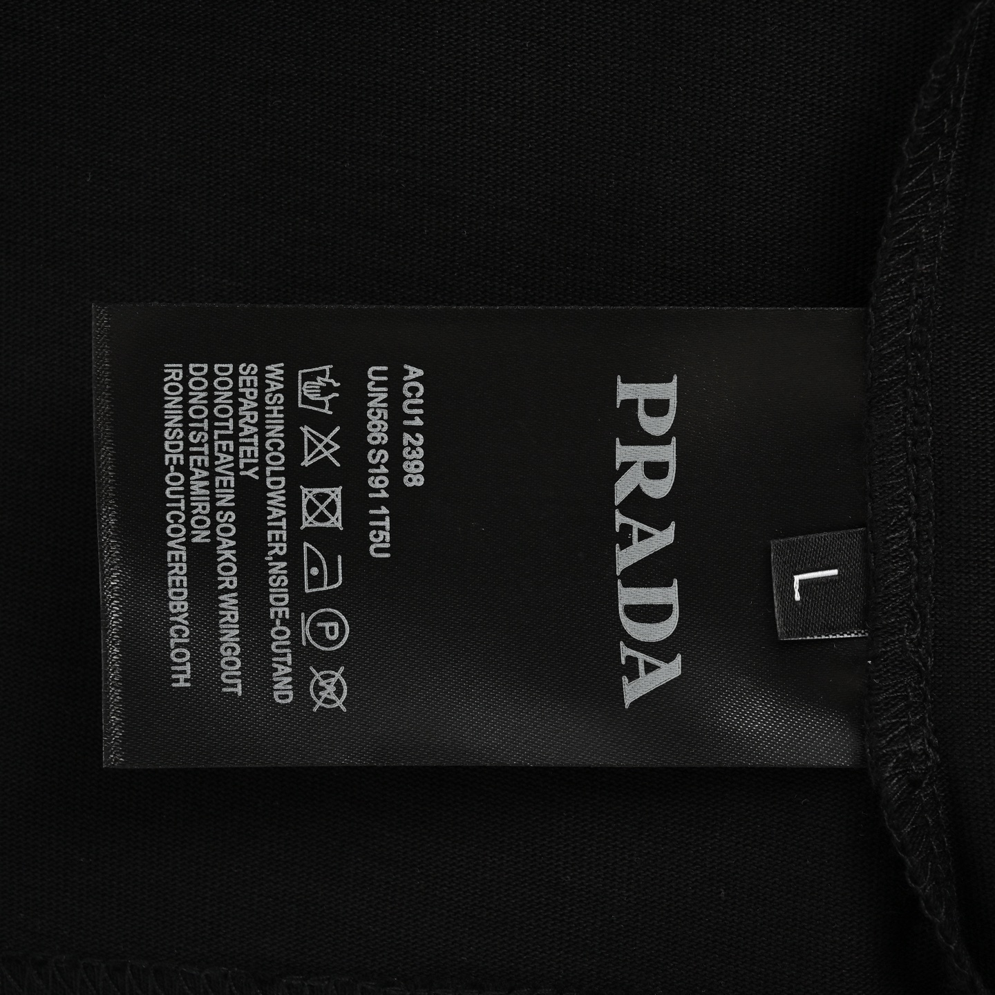 Prada 25ss triangle logo crown short sleeve