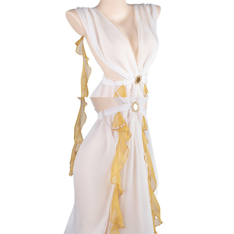 Vintage See-through Backless Lingerie Dress