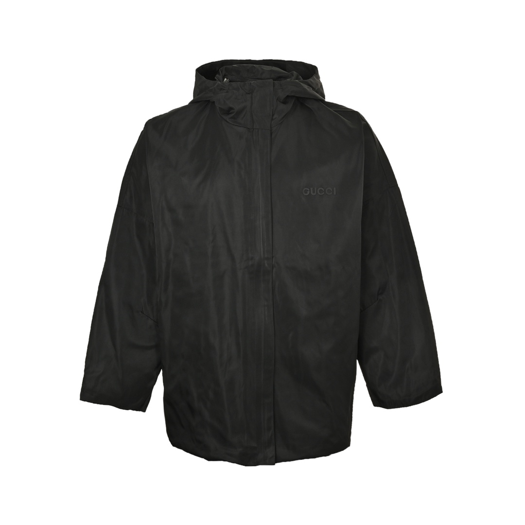 Gucci 24Fw logo-laminated waterproof hooded jacket