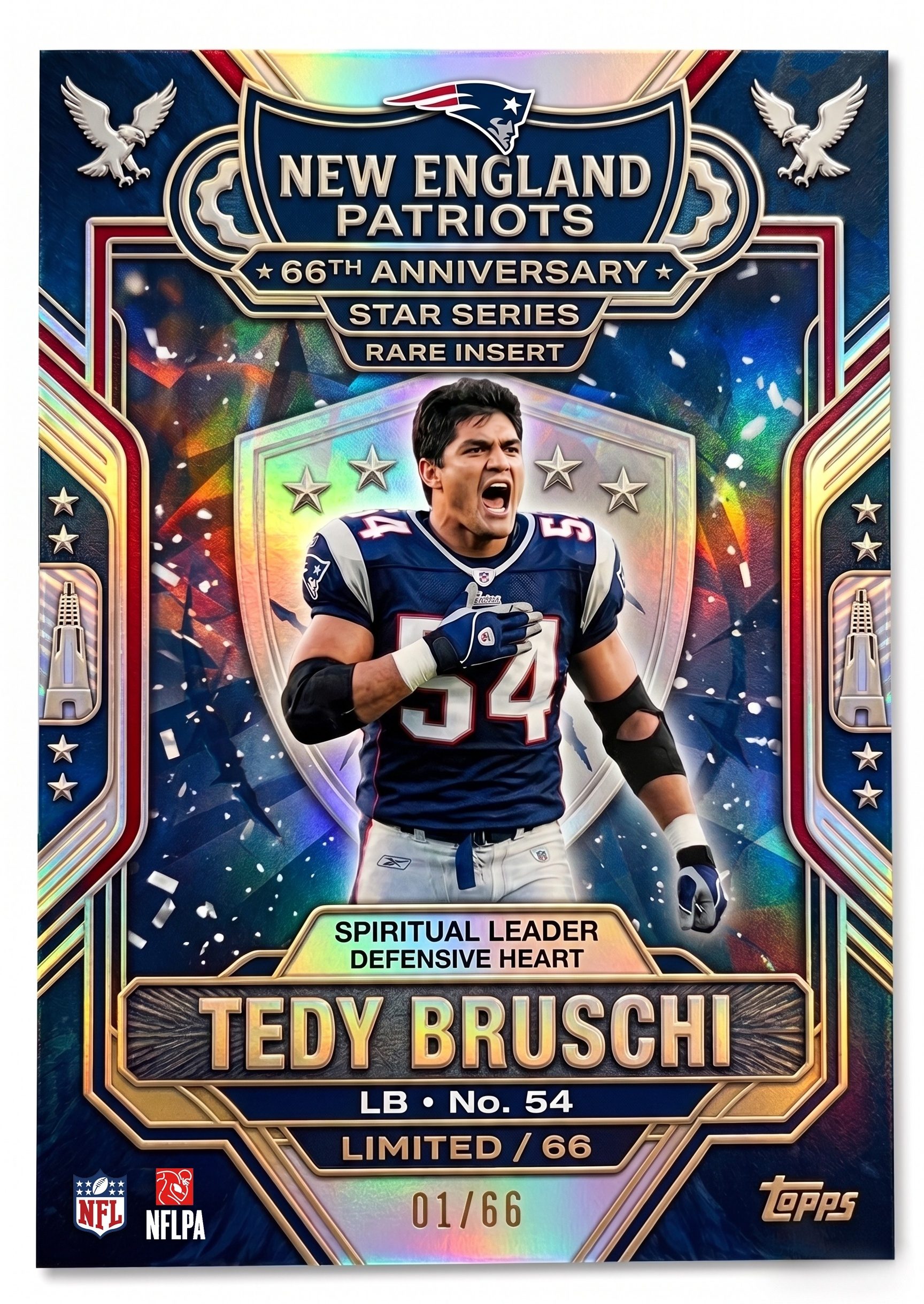 New England Patriots 66th Anniversary Cards 🏈🔥