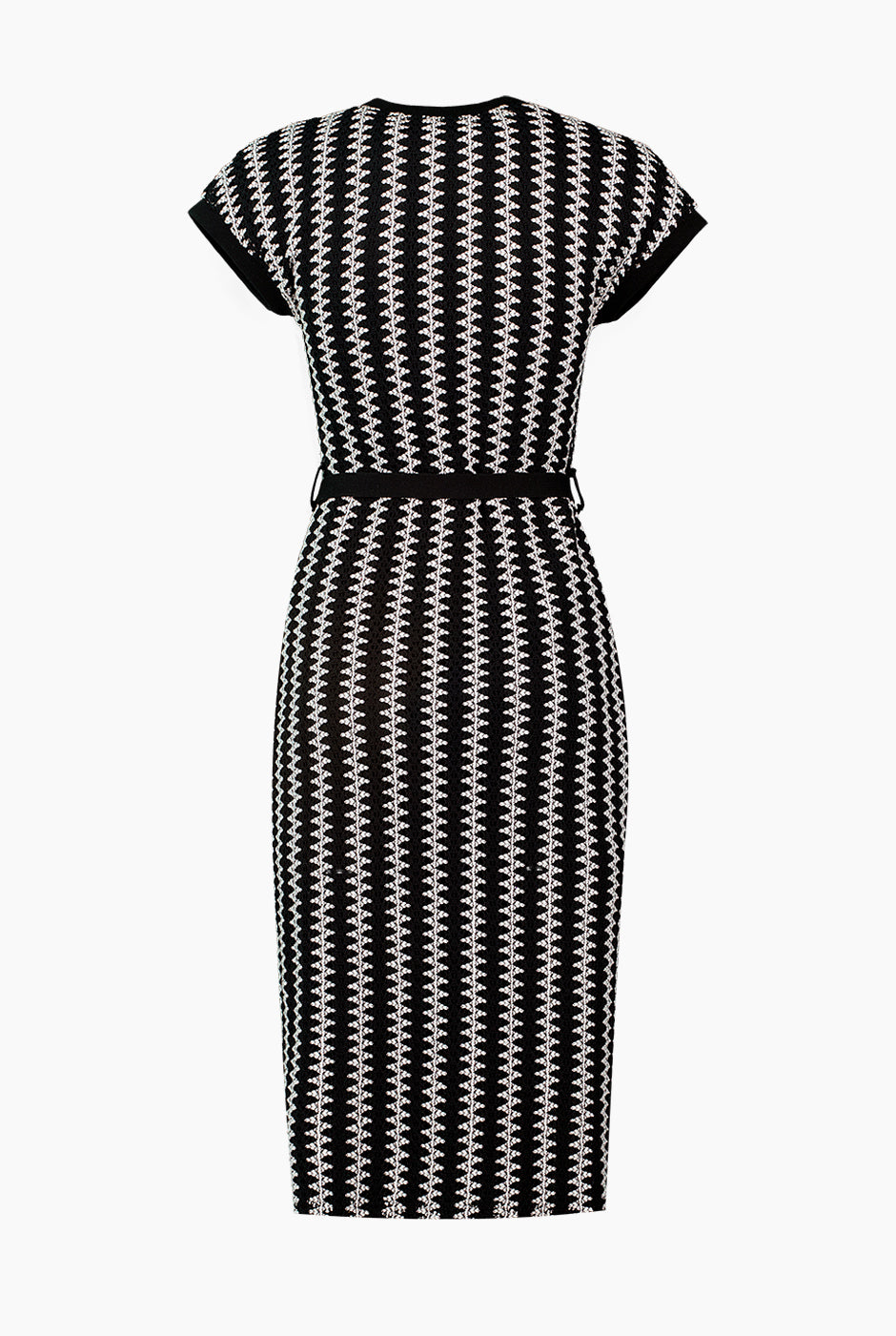 Vestido midi de escote en V