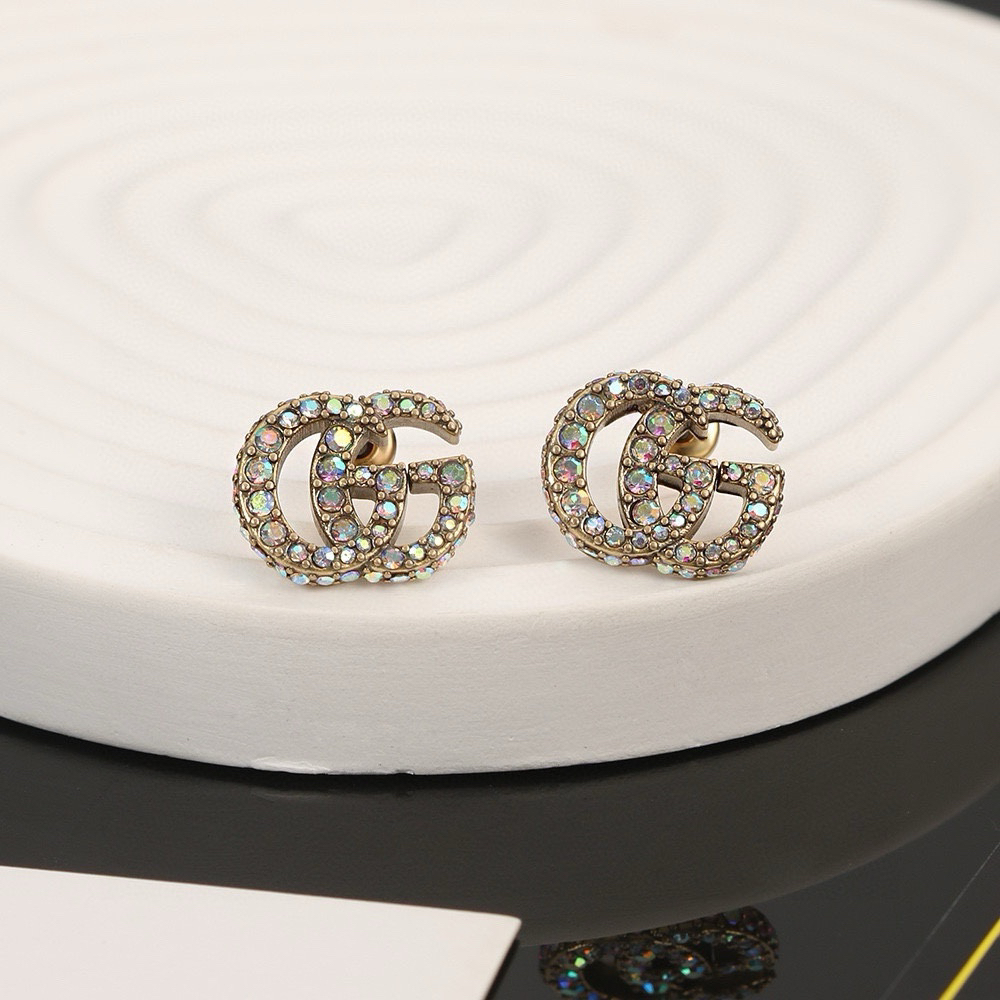 GUCCi diamond GG earrings