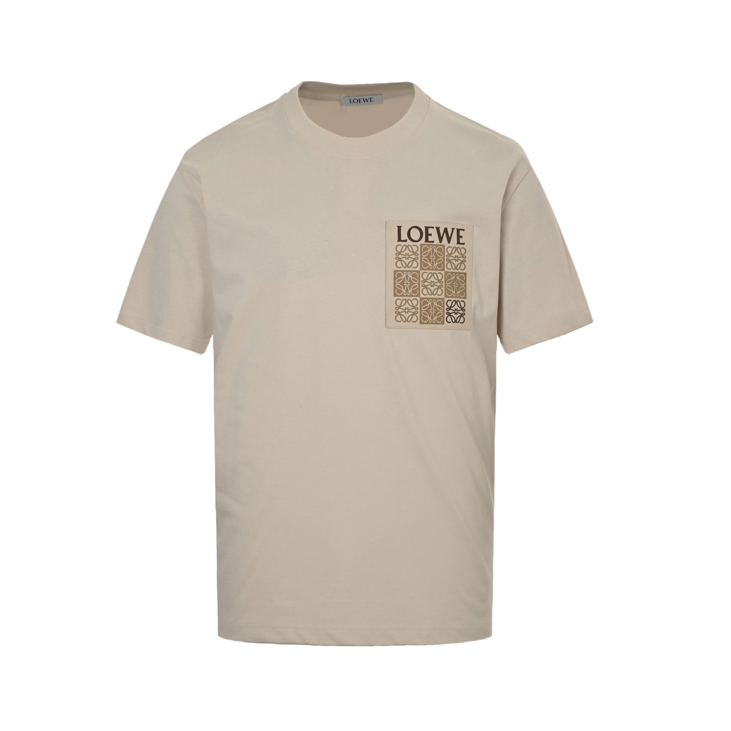 Loewe 25ss short-sleeve embossed logo pocket