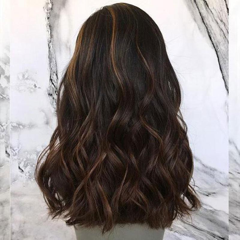 Luna 210 African American Long Wavy Bouncy Hair Wig for Women