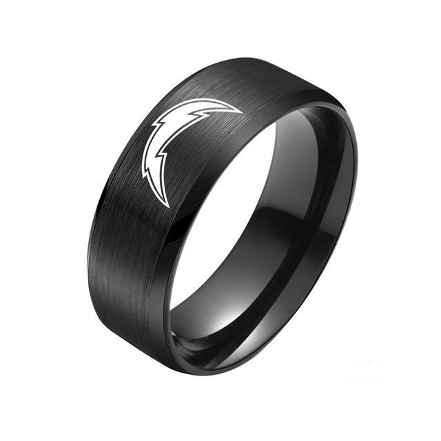 LIMITED EDITION LOS ANGELES CHARGERS TITANIUM STEEL RING