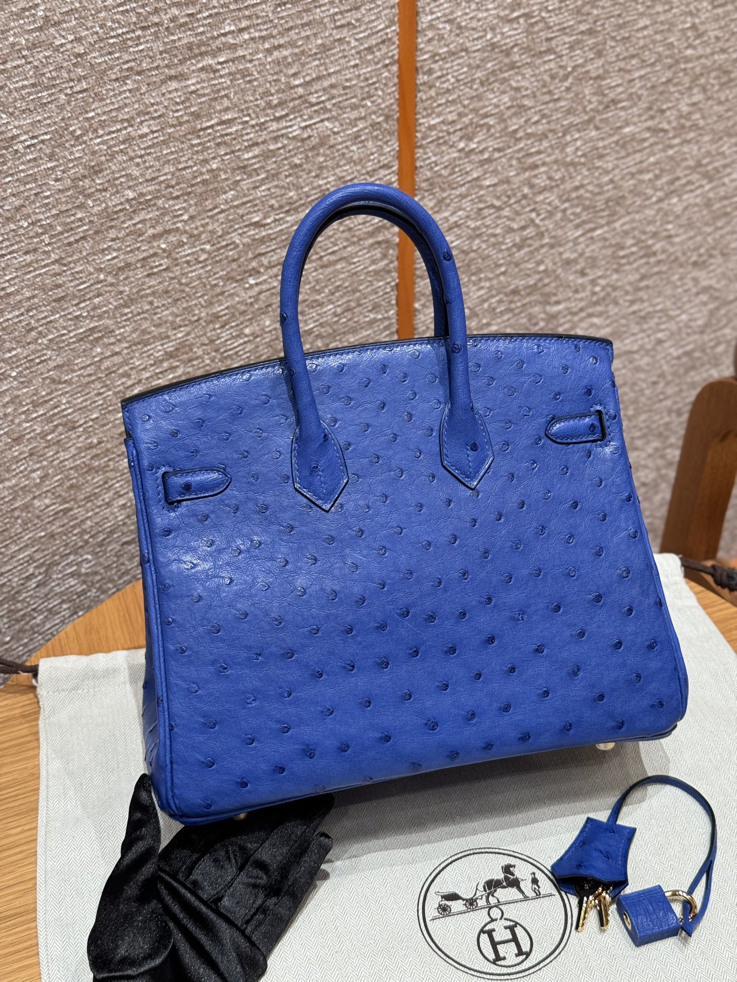 Hermès Birkin O7Bleuet Handbag (Handmade to Order)