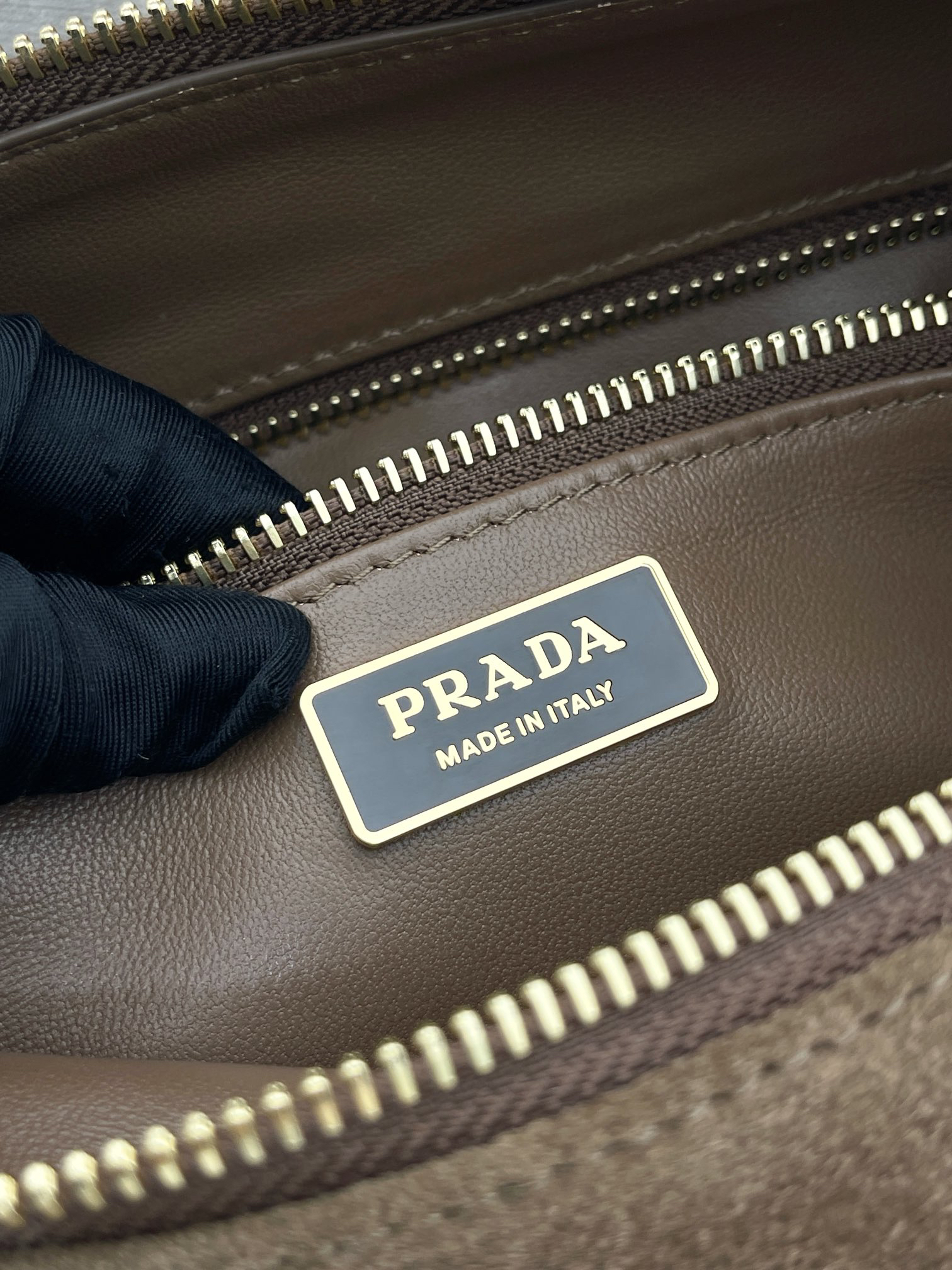 Prada Aimee Hobo Large Suede Underarm Bag 1BC228