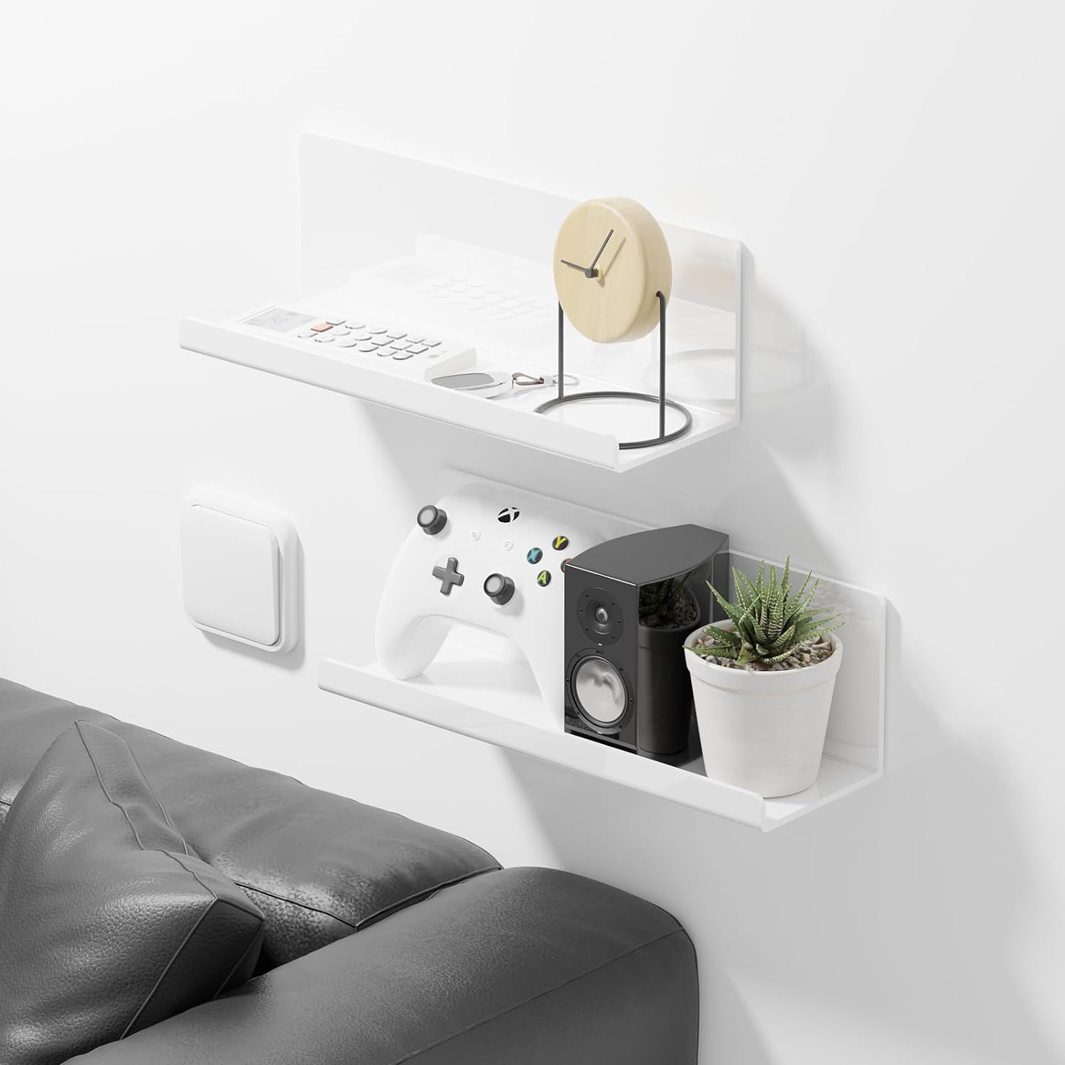 Acrylic Floating Shelves for Wall No Drilling