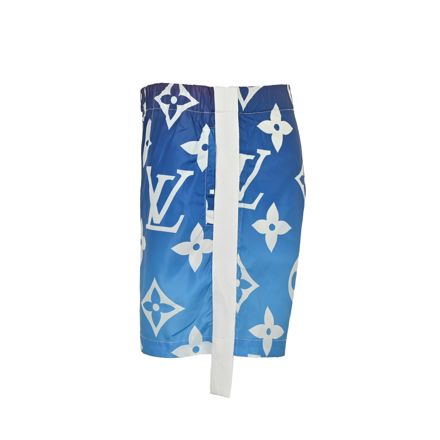 Louis Vuitton Old Flower Gradient Blue Ribbon Shorts