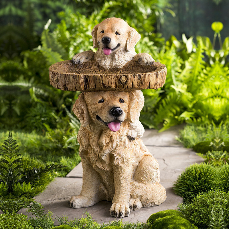 🔥Last Day-[SAVE 50% OFF]-🐕Resin Animal Figurine Bird Feeder🐤-BUY 2 GET 10% OFF & FREE SHIPPING