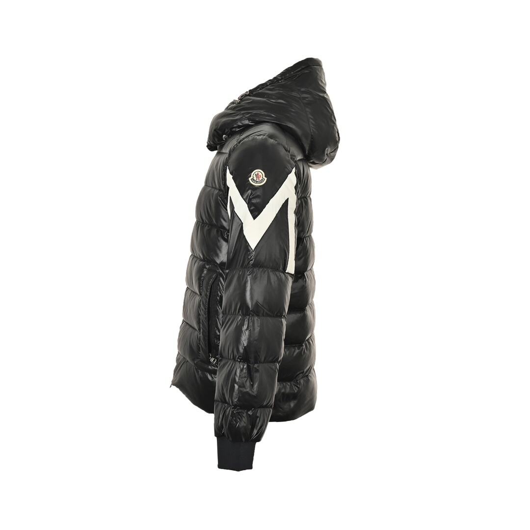 Moncler 24Fw corydale twin peaks striped hooded down jacket