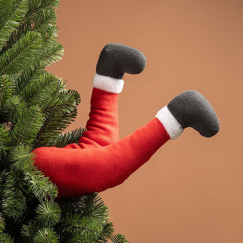 🎄Early Christmas Sale 49% OFF🎄Santa & Elf Legs Christmas Tree Decoration