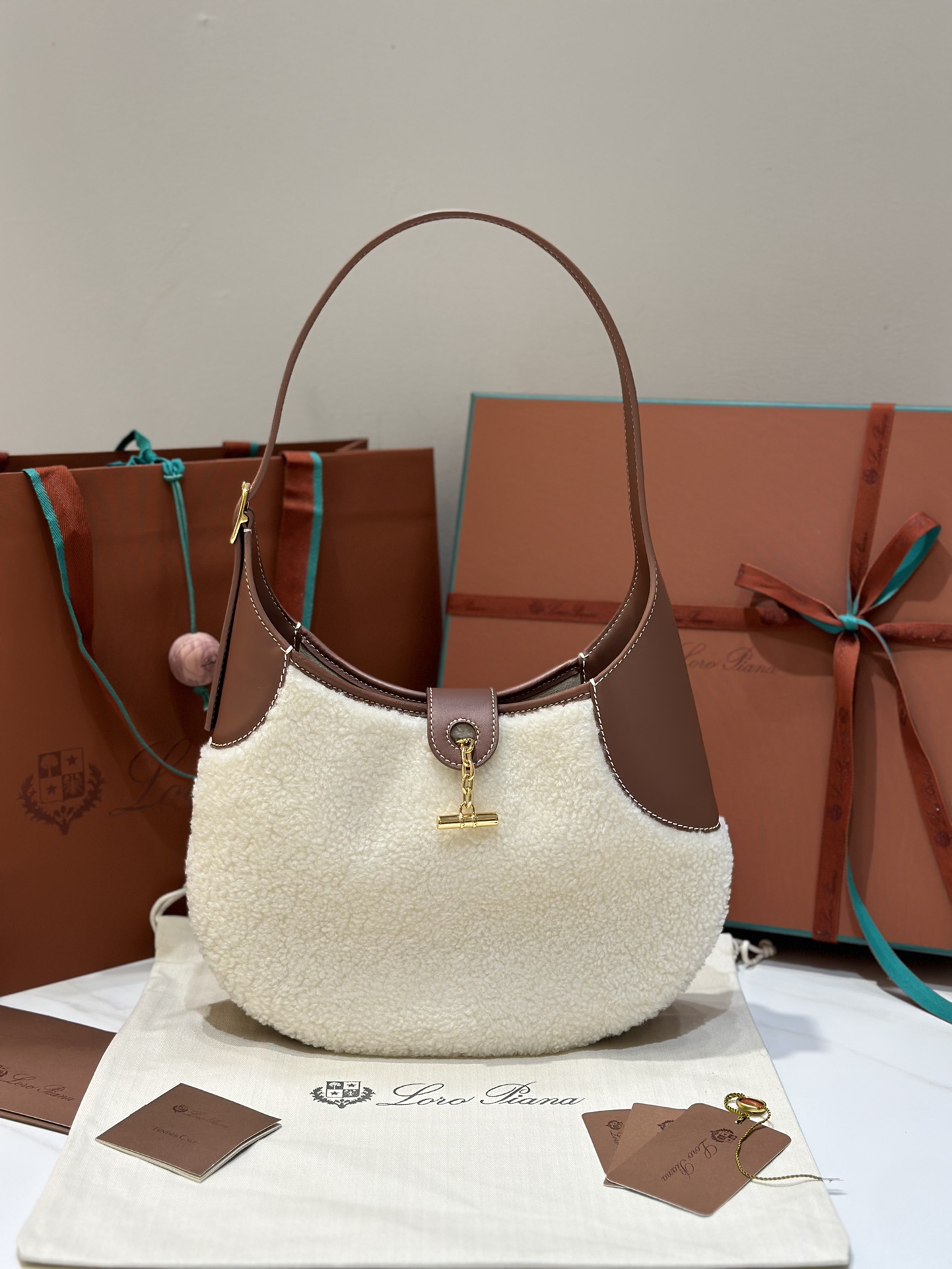 Loro Piana Bobbin Underarm Bag