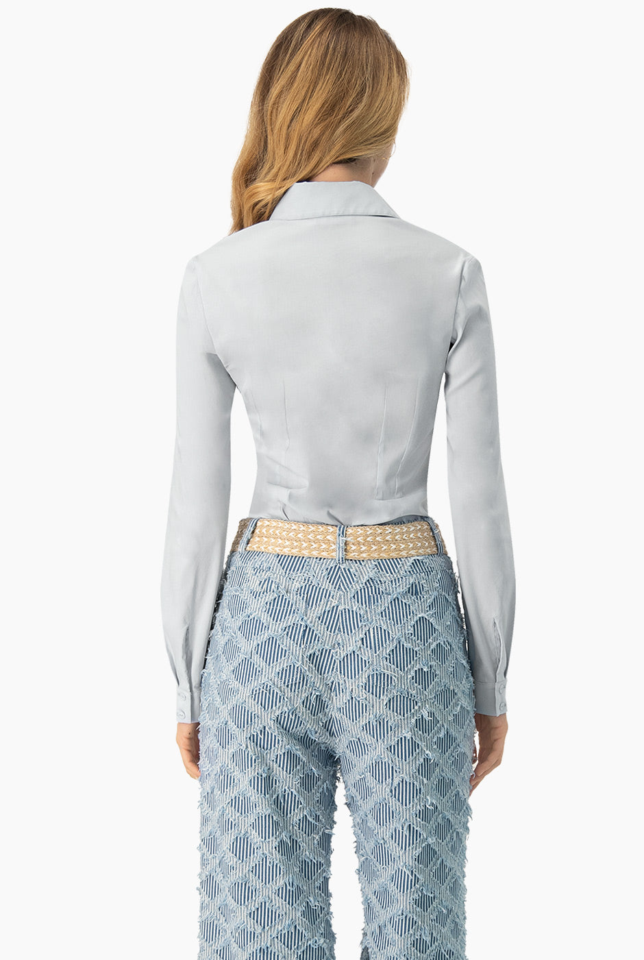 Camisa clasica azul claro