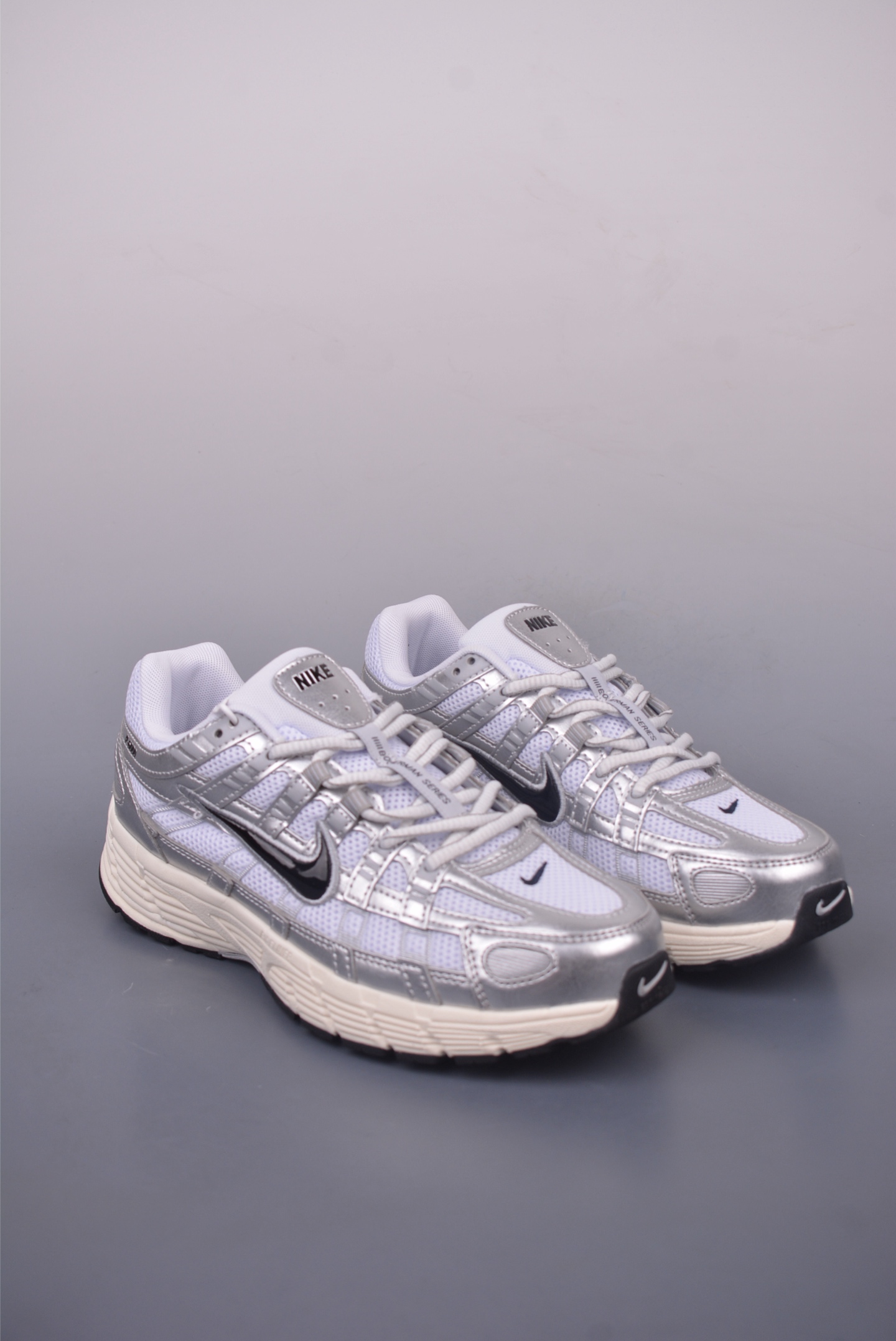 Nike Initiator Running INS sports shoes Silver Gray White Black CD6404-105
