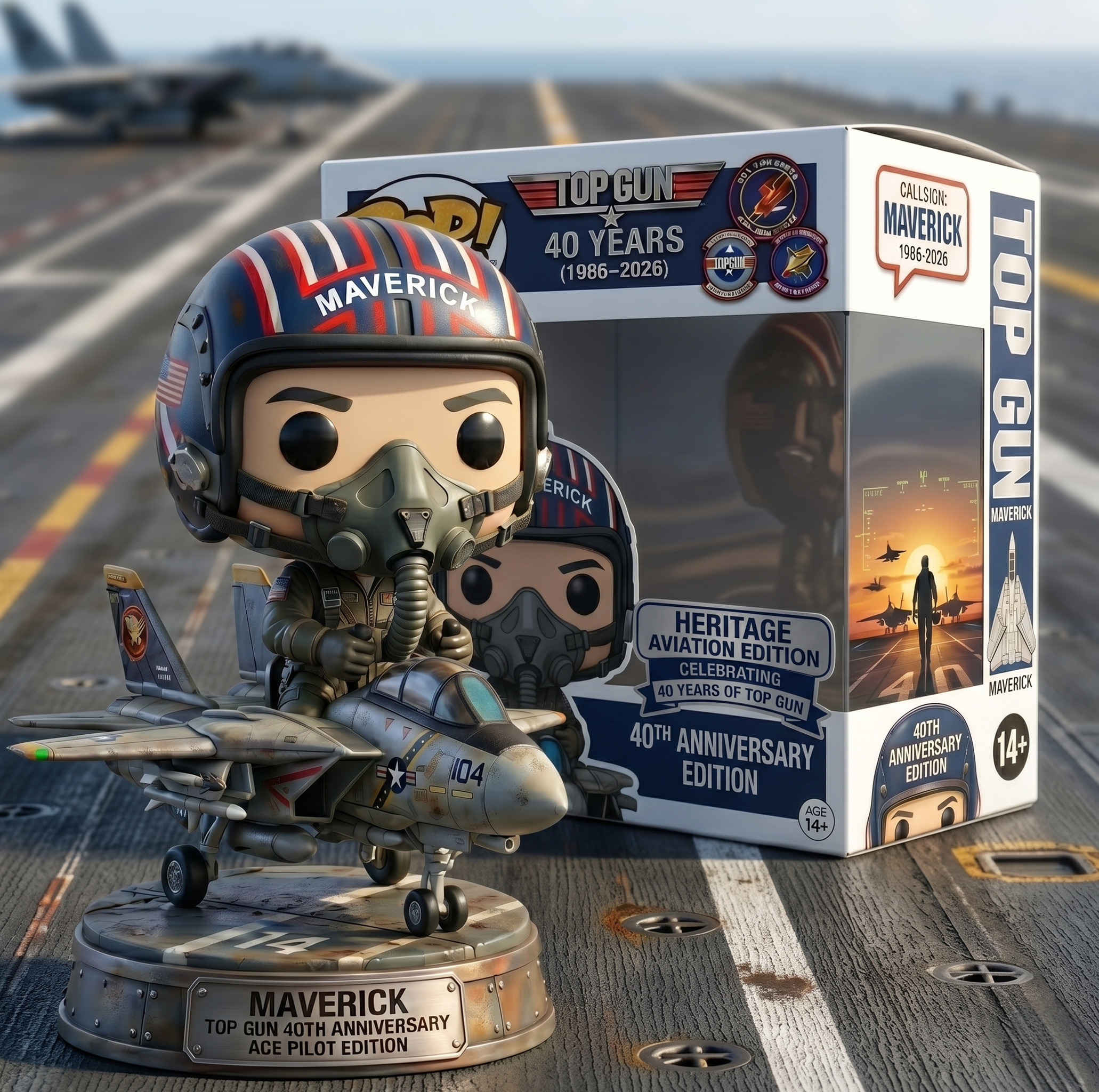 ✈️ Top Gun 40th: Maverick Ace Pilot Pop! – Heritage Edition 🚀