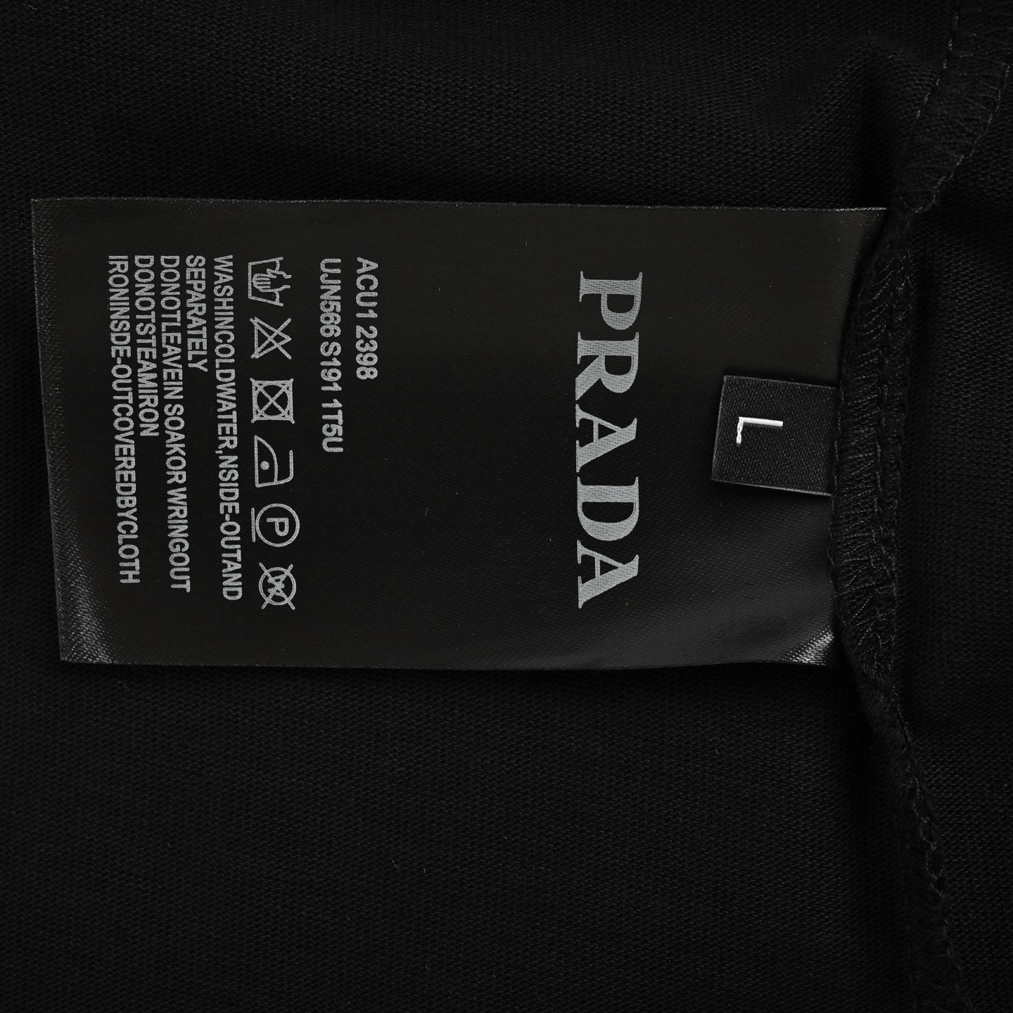 Prada classic letter logo print short sleeve