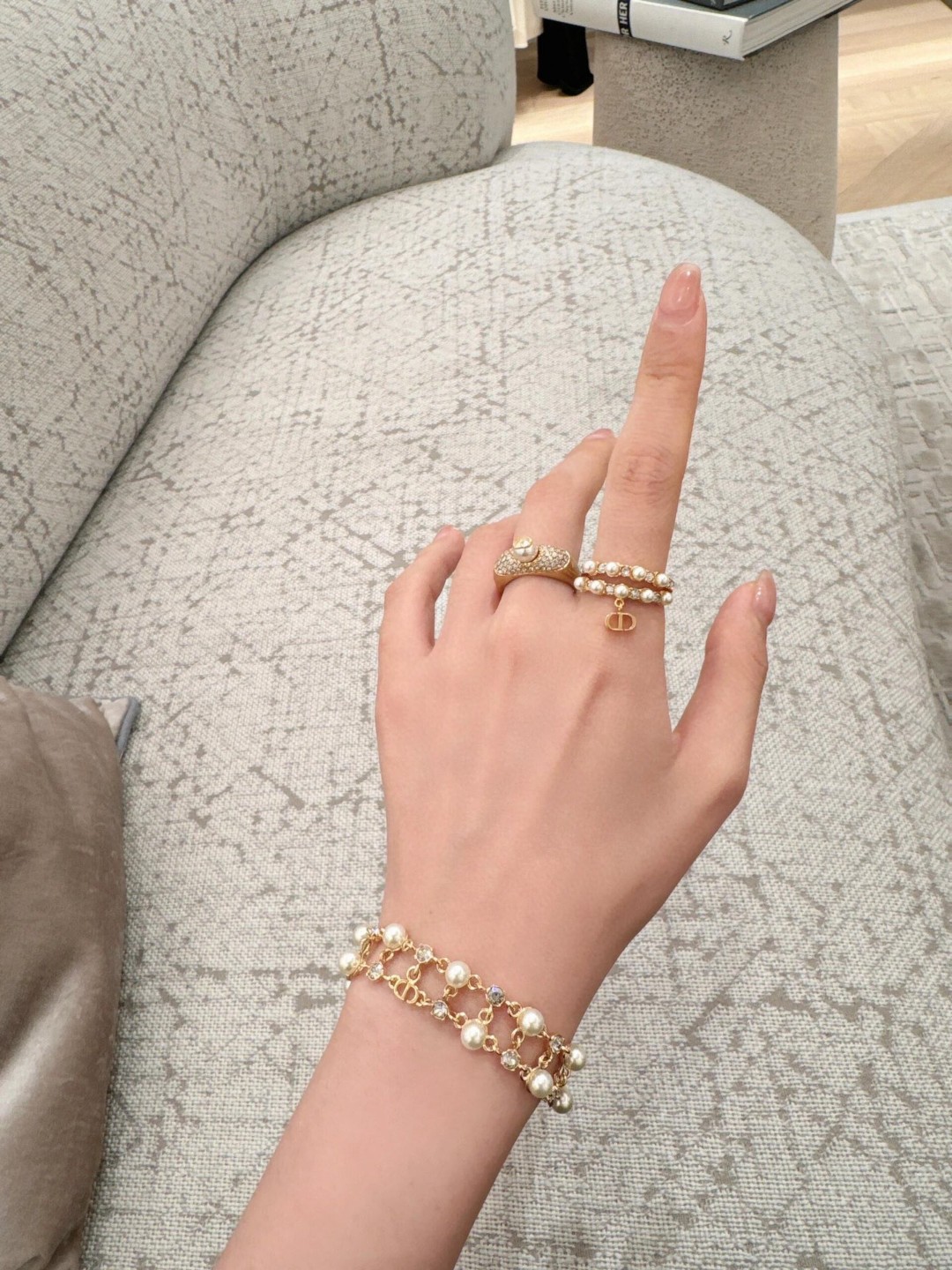 Dior Double Bead Diamond Bracelet